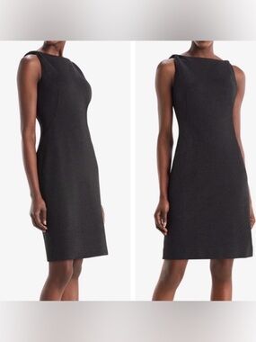 M.M. Lafleur Mini Dress Lydia Twist Straps Dark Gray Sz 6